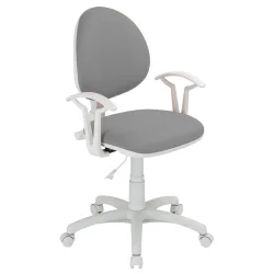 Chair Smart White fabric grey