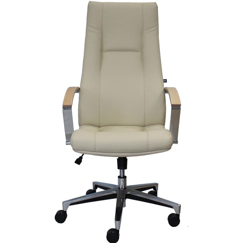 Chair King steel eco leather beige, 1000000000023518 02 
