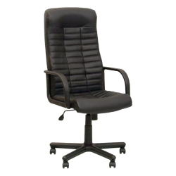 Стол Boss естествена кожа черен