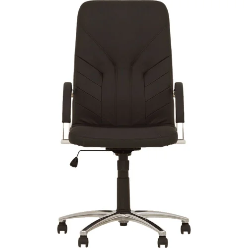 Chair Manager steel genuine leath black, 1000000000023892 02 