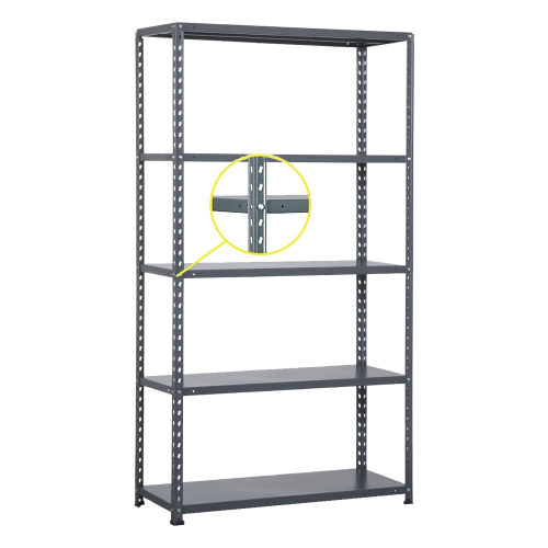 Стелаж Метален Achille 5 рафта тъмносив, 1000000000023933 02 
