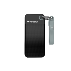 Външен твърд диск Verbatim SSD Pocket, 1TB, черен/сив