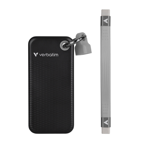 Външен твърд диск Verbatim SSD Pocket, 1TB, черен/сив, 2000023942321903 02  — OK Office Външен твърд диск Verbatim SSD Pocket, 1TB, черен/сив, 2000023942321903 02
