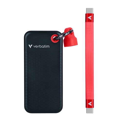 Verbatim Pocket External SSD 1TB Black/Red, 2000023942321927 02 