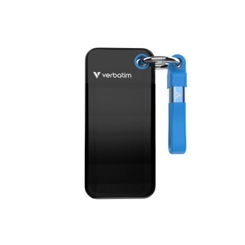 Външен SSD диск Verbatim Pocket 2TB, черен/син, 2000023942321958 02 