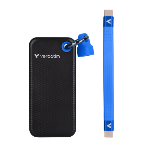 Външен SSD диск Verbatim Pocket 512GB черен/син, 2000023942322832 03 