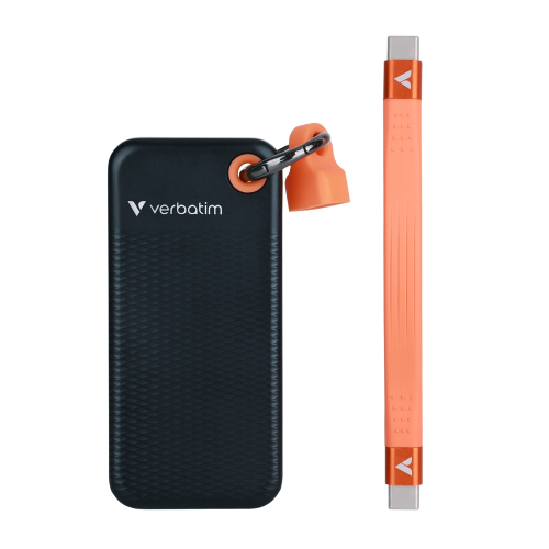 Външен SSD диск Verbatim Pocket 512GB черен/оранжев, 2000023942322856 03 