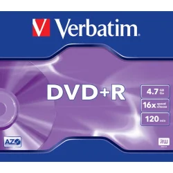 DVD+R Verbatim 4.7GB 16X Jewel Case
