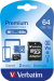 Памет Verbatim micro SDXC 64GB Class 10 с адаптер, 2000023942440840 04 