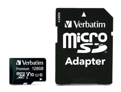Verbatim micro SDXC 128GB Class 10 (Incl. Adaptor), 2000023942440857