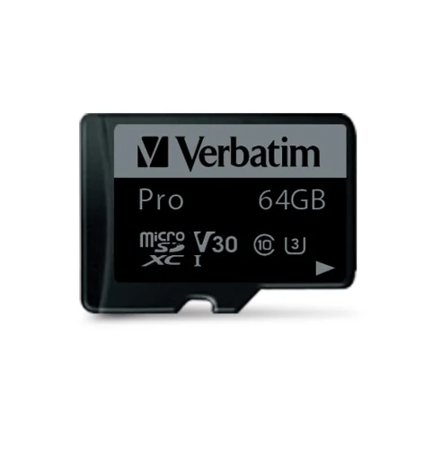 Памет Verbatim micro SDXC 64GB Pro Class 10 UHS-I, 2000023942470427 02 