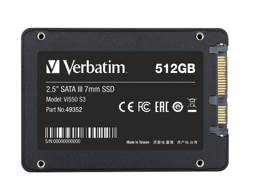 Твърд диск Verbatim SSD Vi550 S3, 512GB, 2000023942493525 03 