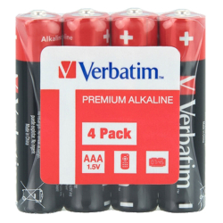 Алкална батерия Verbatim AAA 4 броя