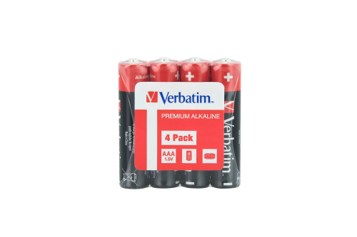 Alkaline battery Verbatim Premium AAA 4pk, 2000023942495000 02 