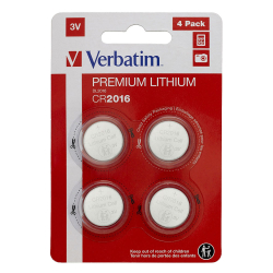 Lithium battery Verbatim CR2016 4 psc