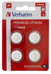 Lithium battery Verbatim CR2032 3V 4pk