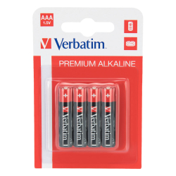 Алкална батерия Verbatim AAA/LR03 бл.4