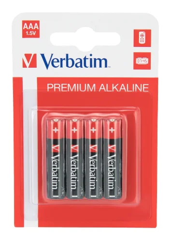 Alkaline battery Verbatim Premium AAA 4bl, 2000023942499206