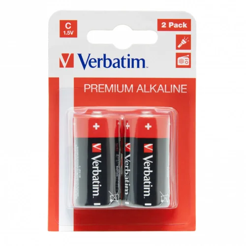 Alk. battery Verbatim LR14/C 1.5V pc2, 1000000000045718