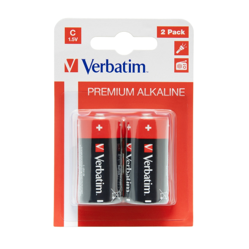Alk. battery Verbatim LR14/C 1.5V pc2, 1000000000045718 04 