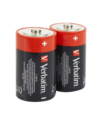 Alk. battery Verbatim 1.5V LR20/D 2 pcs, 1000000000045137 03 