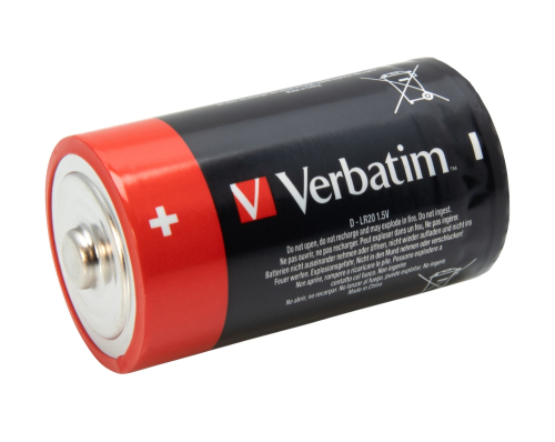 Alk. battery Verbatim 1.5V LR20/D 2 pcs, 1000000000045137 04 