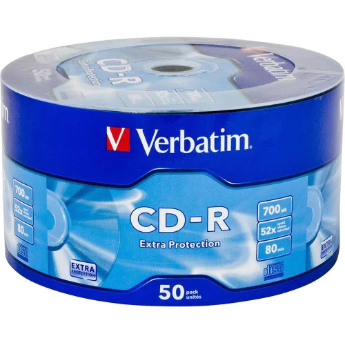 CD-R Verbatim 52X 700MB Ep опаковка 50бр, 1000000000028967