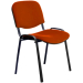 Chair Iso Black eco leather orange, 1000000000024285 03 