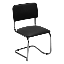 Стол Sylwia S еко кожа черен