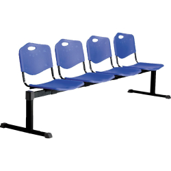 Bench Iso Black Plastic quadruple black