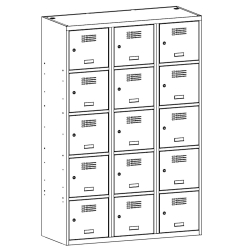 Wardrobe met. Malow 120/50/180 15 doors