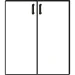 Doors for H160 Hdf 66/154.2 2 pcs. beige, 1000000000024849 02 