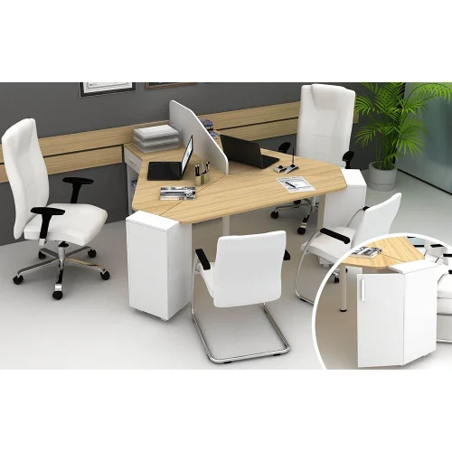Dragi desk Compact with 2 working places, 1000000000025394