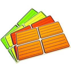 Етикети ученически 47/73 4ет 10л неон