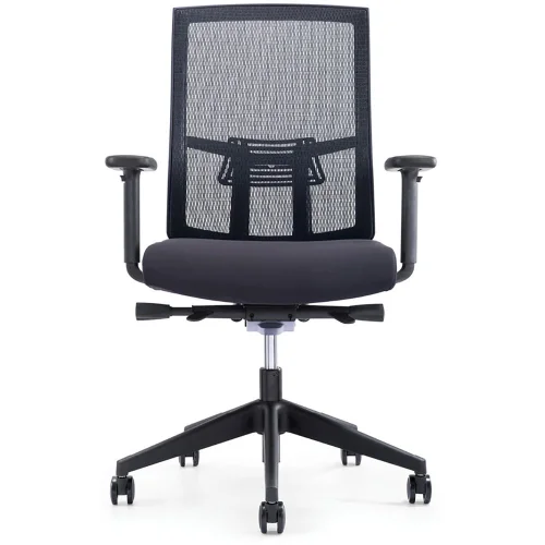 Chair Sydney Lux with armrest mesh black, 1000000000026198 02 