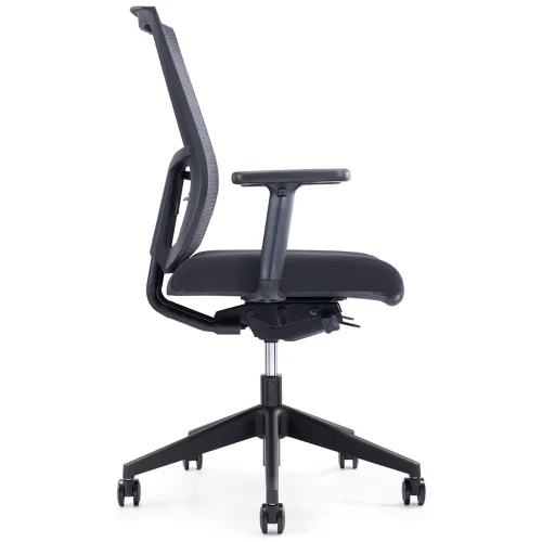 Chair Sydney Lux with armrest mesh black, 1000000000026198 03 