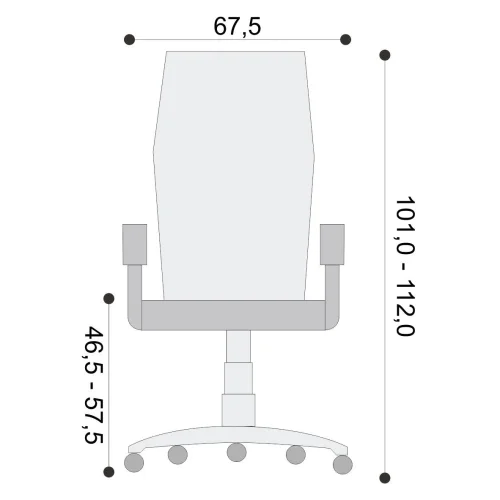 Chair Sydney Lux with armrest mesh black, 1000000000026198 06 