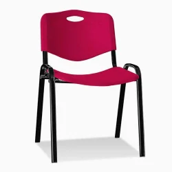 Chair Iso Plastic Black K30 red