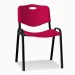 Chair Iso Plastic Black K30 red, 1000000000026234 03 