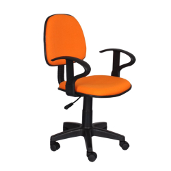 Chair Task Eco with arm fabric orange