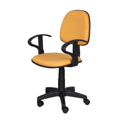 Chair Task Eco with arm fabric yellow, 1000000000028174 02 