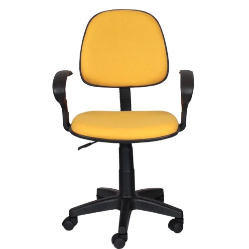 Chair Task Eco with arm fabric yellow, 1000000000028174 03 