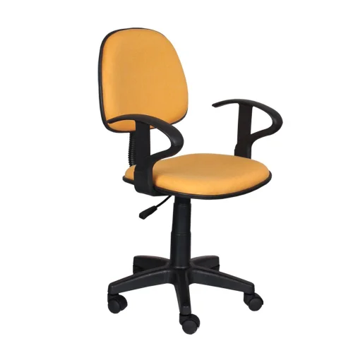 Chair Task Eco with arm fabric yellow, 1000000000028174