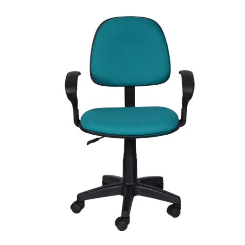 Chair Task Eco with arm fabric aqua, 1000000000028175 02 