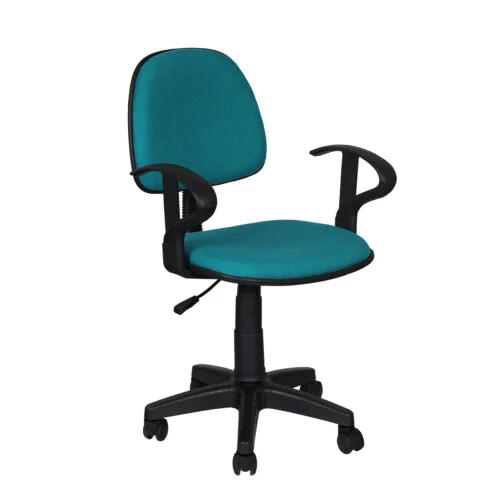 Chair Task Eco with arm fabric aqua, 1000000000028175