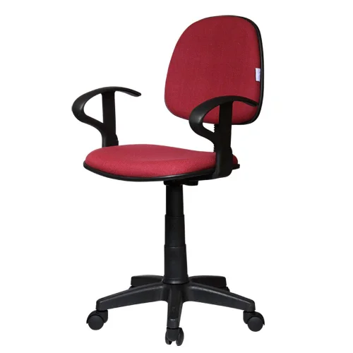 Chair Task Eco with arm fabric burgundy, 1000000000028179 02 