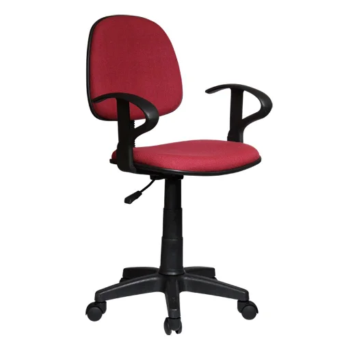 Chair Task Eco with arm fabric burgundy, 1000000000028179