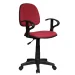 Chair Task Eco with arm fabric burgundy, 1000000000028179 05 