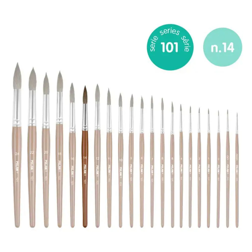 Четка за рисуване Milan 101 №14 кръгла, 1000000000052522 02 