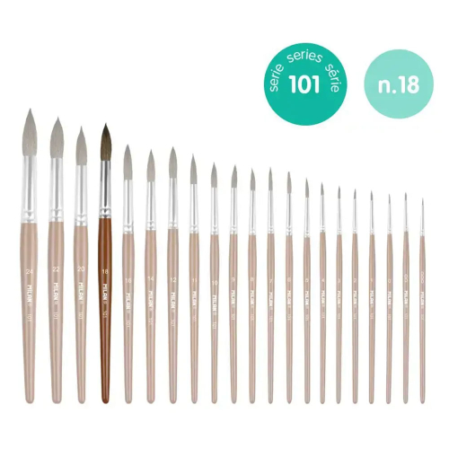 Четка за рисуване Milan 101 №18 кръгла, 1000000000052523 02 